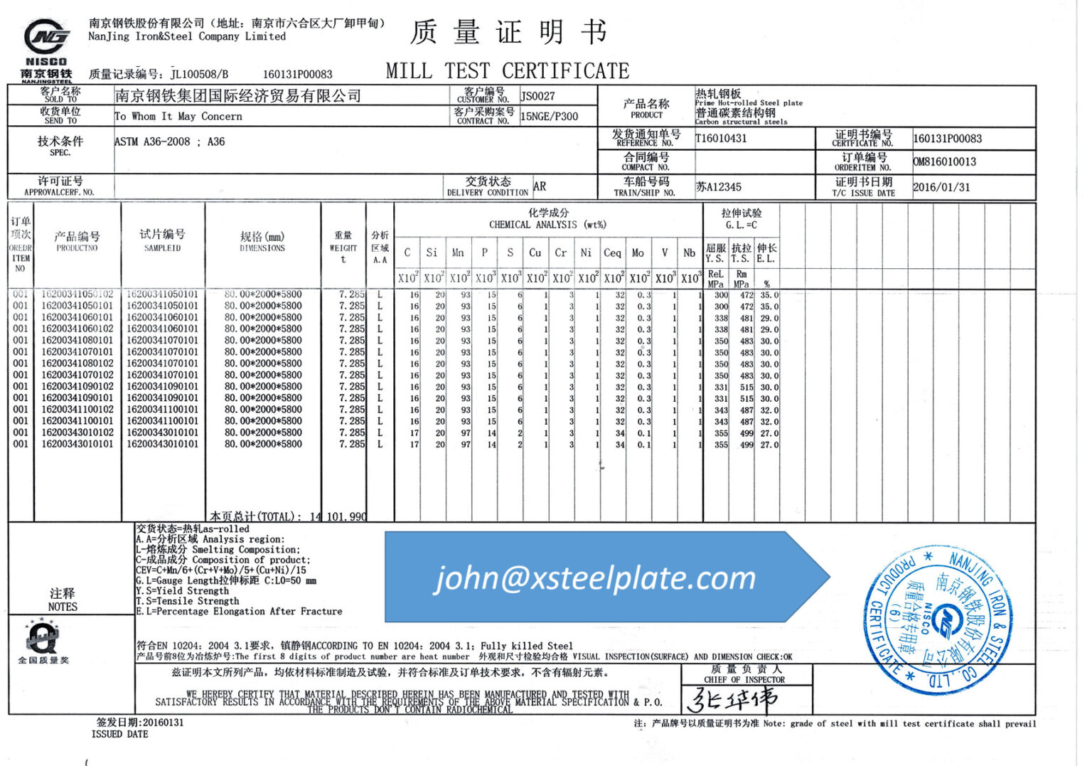 astm-a36-carbon-steel-plate-80mm-a36-steel-plate-mill-certificate